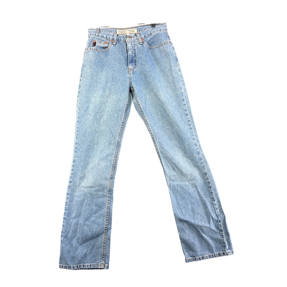 Vintage 90s GUESS Jeans Womens 28 High Rise Straight Leg Mom Jeans 100% Cotton